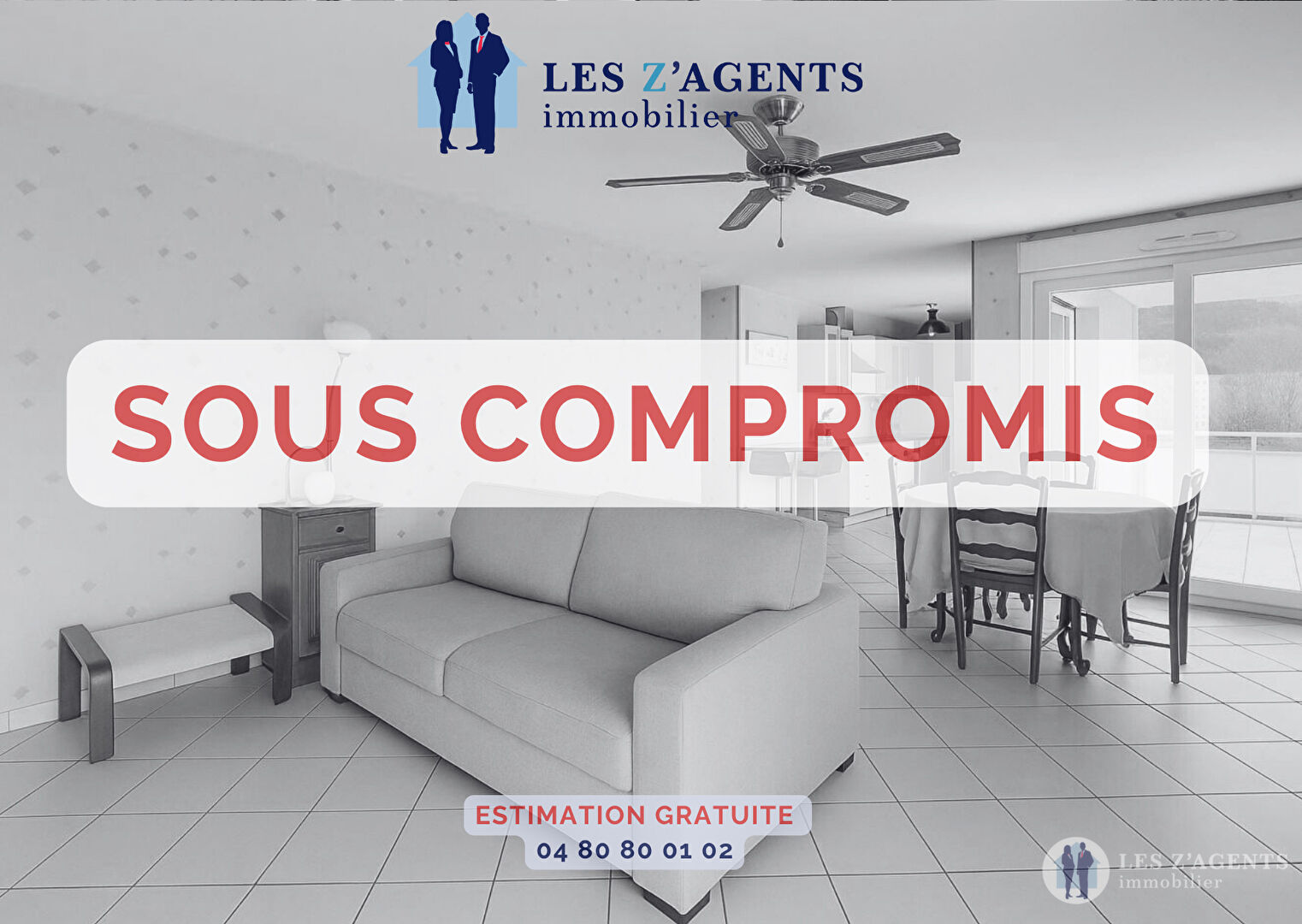 Appartement T4 de 82m² avec terrasse de 11m² + cellier + cave + garage