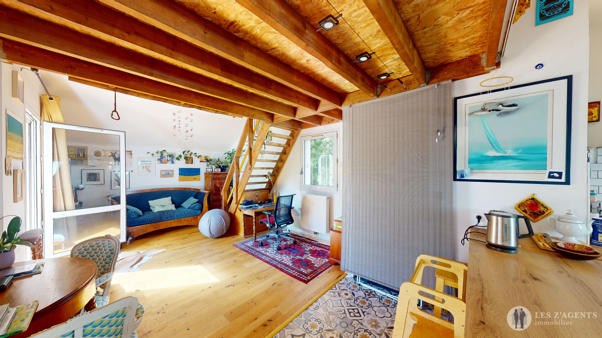 Photo T3 duplex rénové de 56m2 avec terrasse image 2/6