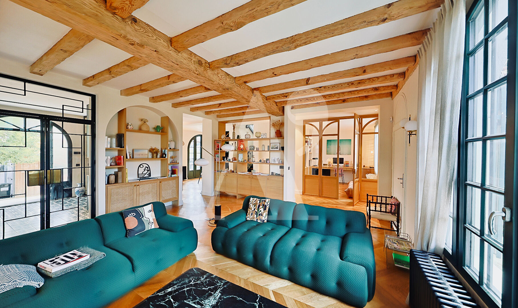 Photo ARCHITECTURE BASQUE SUBLIMEE- 1920/2021- MAISON AVEC JARDIN ET PISCINE- image 3/6