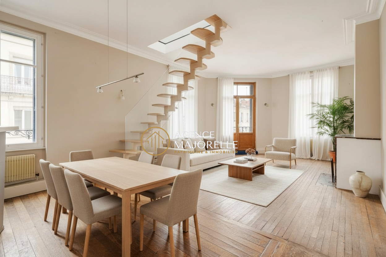 - Nancy - Quartier Pépinière : Duplex avec Terrasse Tropézienne (133 m² au sol)