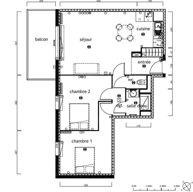 Photo Appartement Le Barp 3 pièce(s) 64.50 m2 image 2/3
