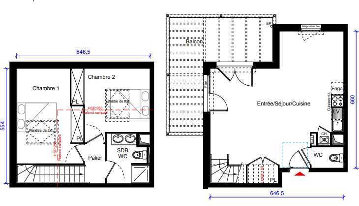 Photo VILLENAVE D'ORNON - 3 P -  67.24 m2 - TERRASSE 16.24 m2 image 2/3