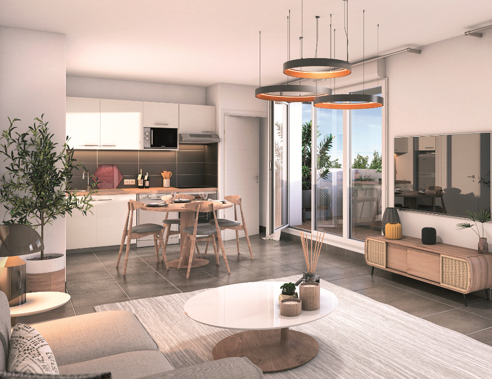 Photo SUPERBE T3 de 58m² + TERRASSE DE 17M² image 2/4