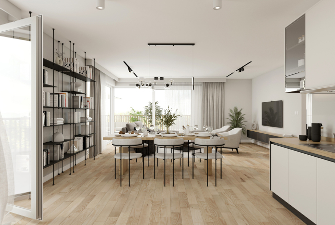 Photo LIVRAISON IMMEDIATE ! BEAU T5 D'ECXEPTION EN DERNIER ETAGE DE 162M2 AVEC 146M2 D'EXTERIEUR +PISCINE INTERIEUR +SALLE DE SPORT image 3/5