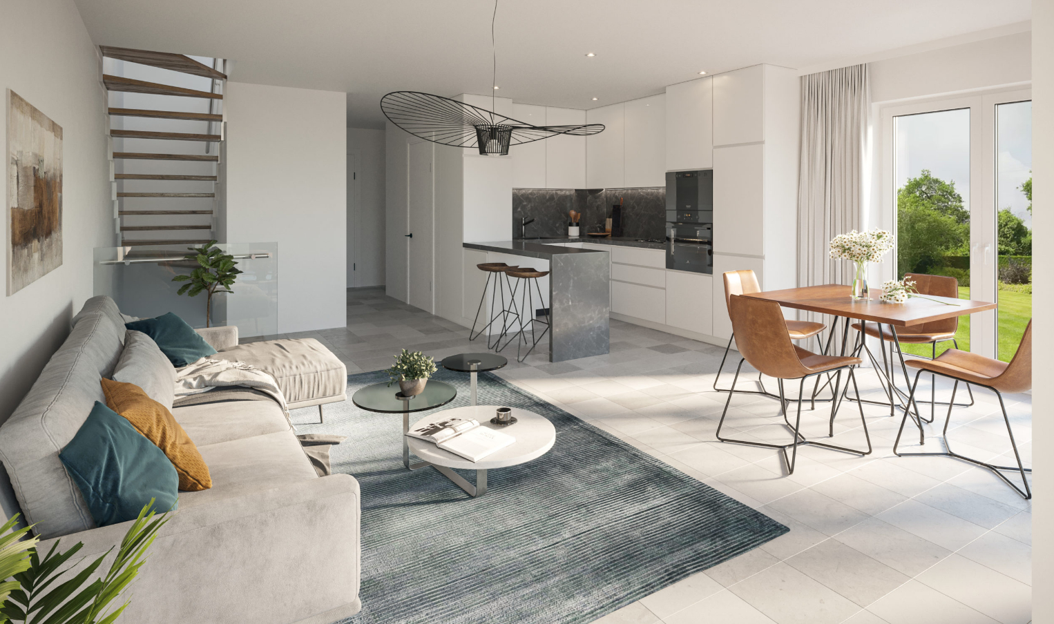 Photo GRAND T4 DUPLEX 95M2 + JARDIN 20m² + TERRASSES 40m2 + 2 STATIONNEMENTS EN SOUS-SOL image 2/4