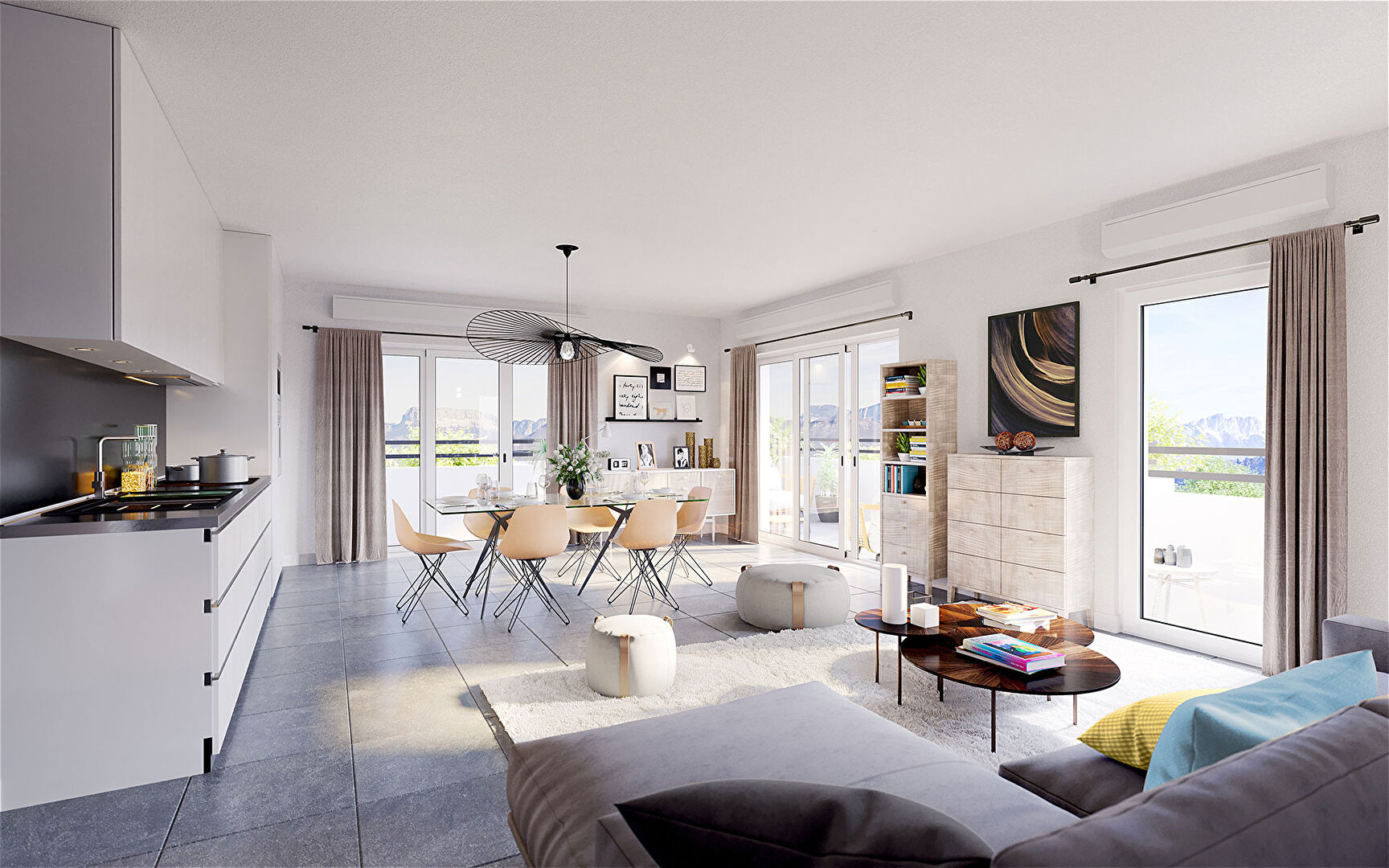 Photo A SAISIR T3 EN ETAGE ELEVE DE 63M2 AVEC TERASSE DE 11M2 image 2/5