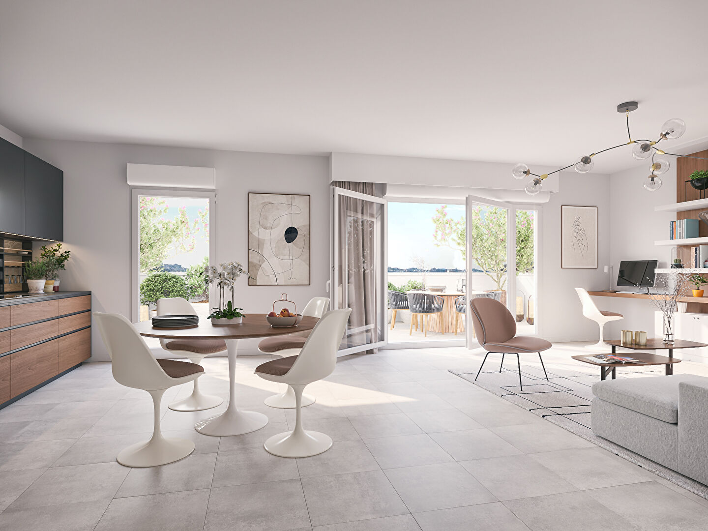 Photo INCROYABLE T4 TRAVERSANT DE 102M² EN ETAGE + DEUX TERRASSES image 2/6