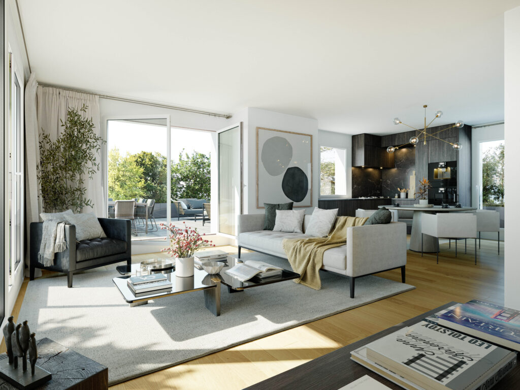Photo RARE A LA VENTE ! INCROYABLE T3 DE 60M² + 49M²  D'EXTERIEUR ORIENTEE SUD/OUEST image 4/6