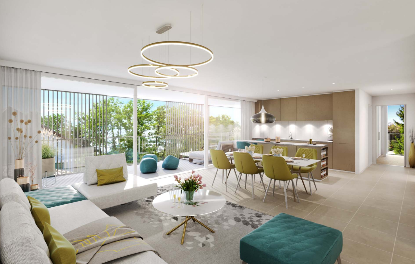 Photo MAGNIFIQUE T4 DE 88M2 EN DERNIER ETAGE AVEC TOIT TERRASSE DE 122M2 image 2/4