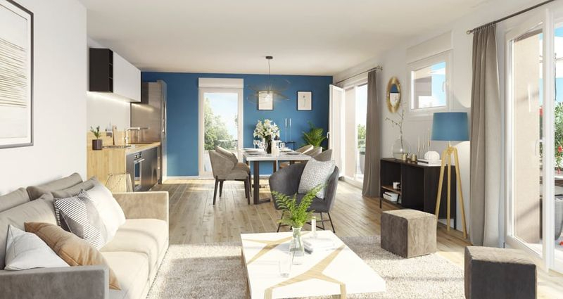 Photo ENVIRONNEMENT PAISIBLE T2 40m² + TERRASSE DE 10M² image 2/4