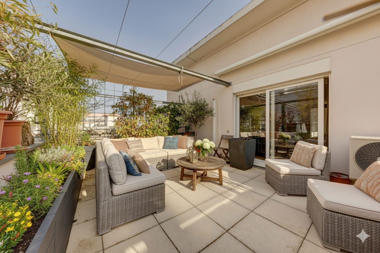 Appartement - toit terrasse -126 m2