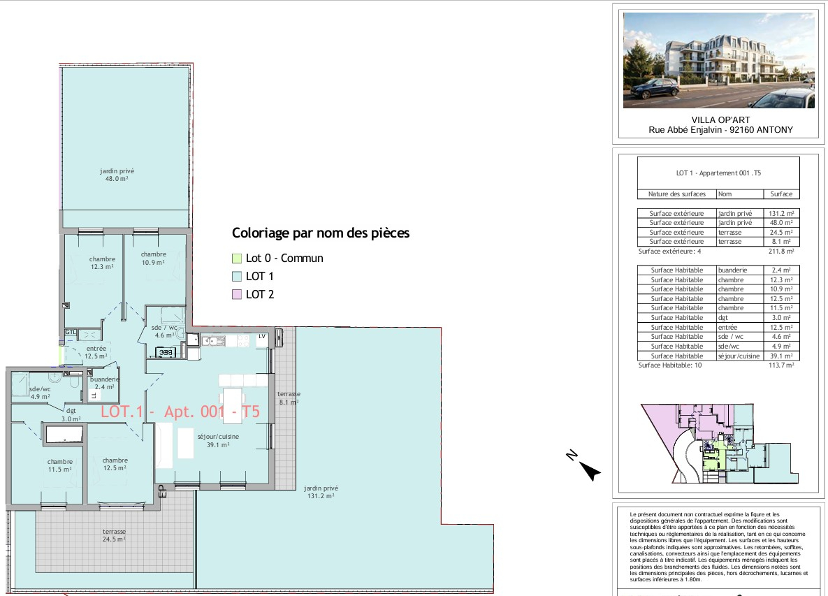 Photo Appartement Antony 5 pièce(s)  121.8 m2 image 3/3