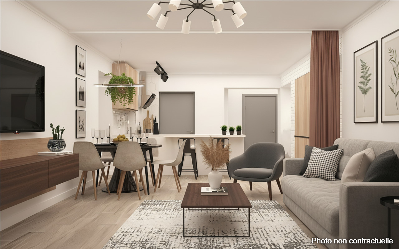 Appartement 4 pièces 97m² lumineux avec extérieur et stationnement