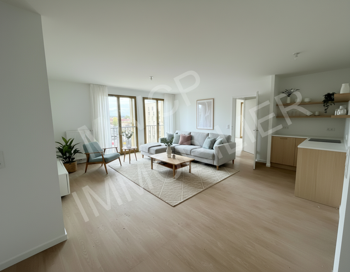 Appartement 3 pièces 74m² lumineux - Quartier dynamique d'Euratlantique, Bordeaux