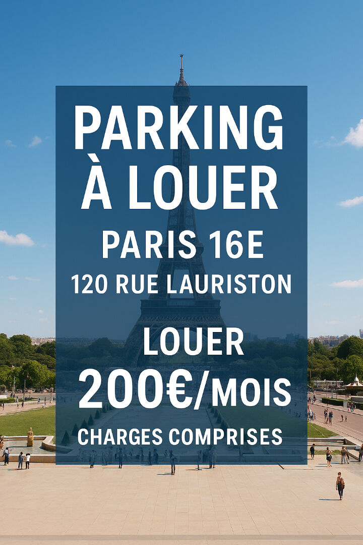 Parking rue Lauriston