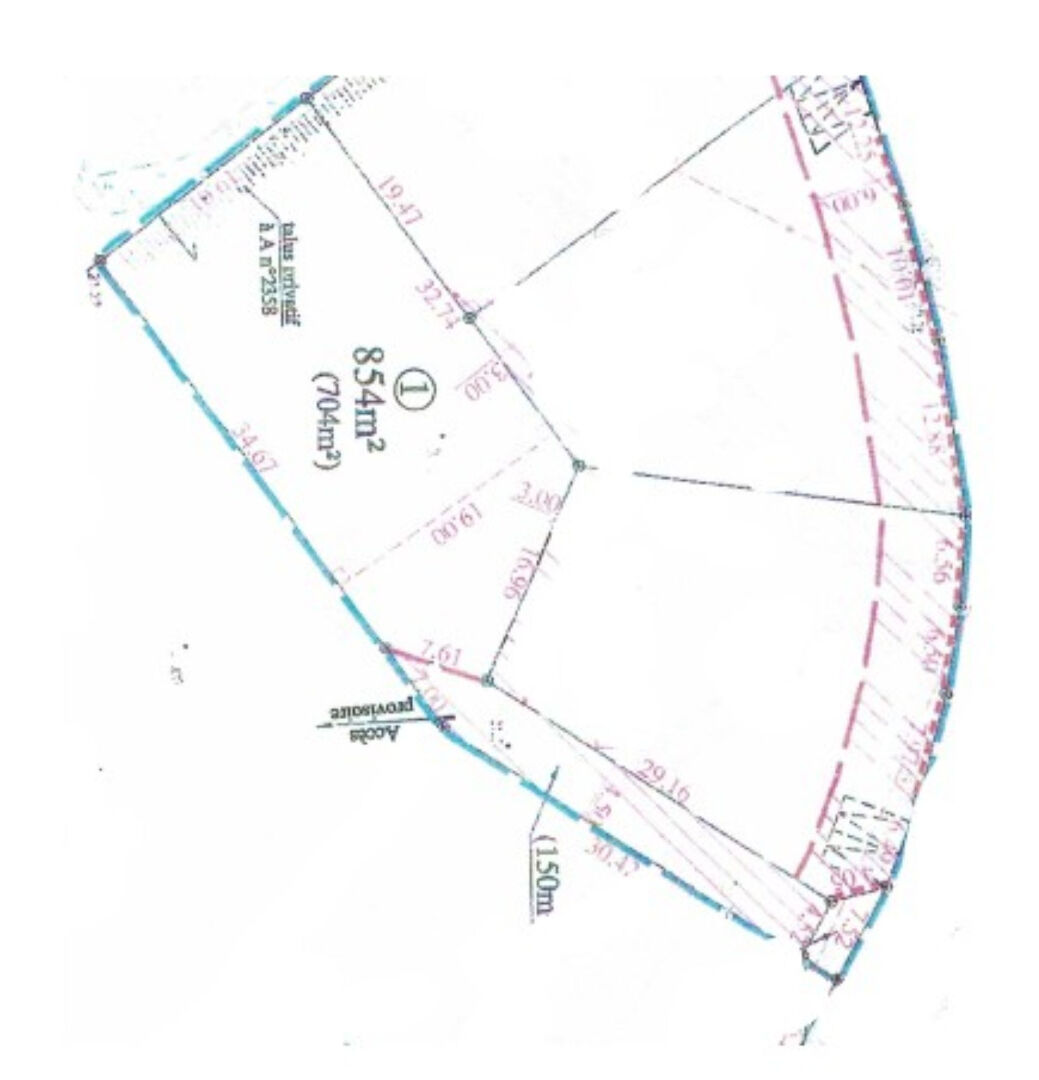 Vente terrain commequiers : vue 2 Vente terrain commequiers : vue 2 - Rocher Immobilier