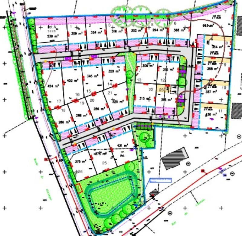 Vente terrain commequiers : vue 1 Vente terrain commequiers : vue 1 - Rocher Immobilier