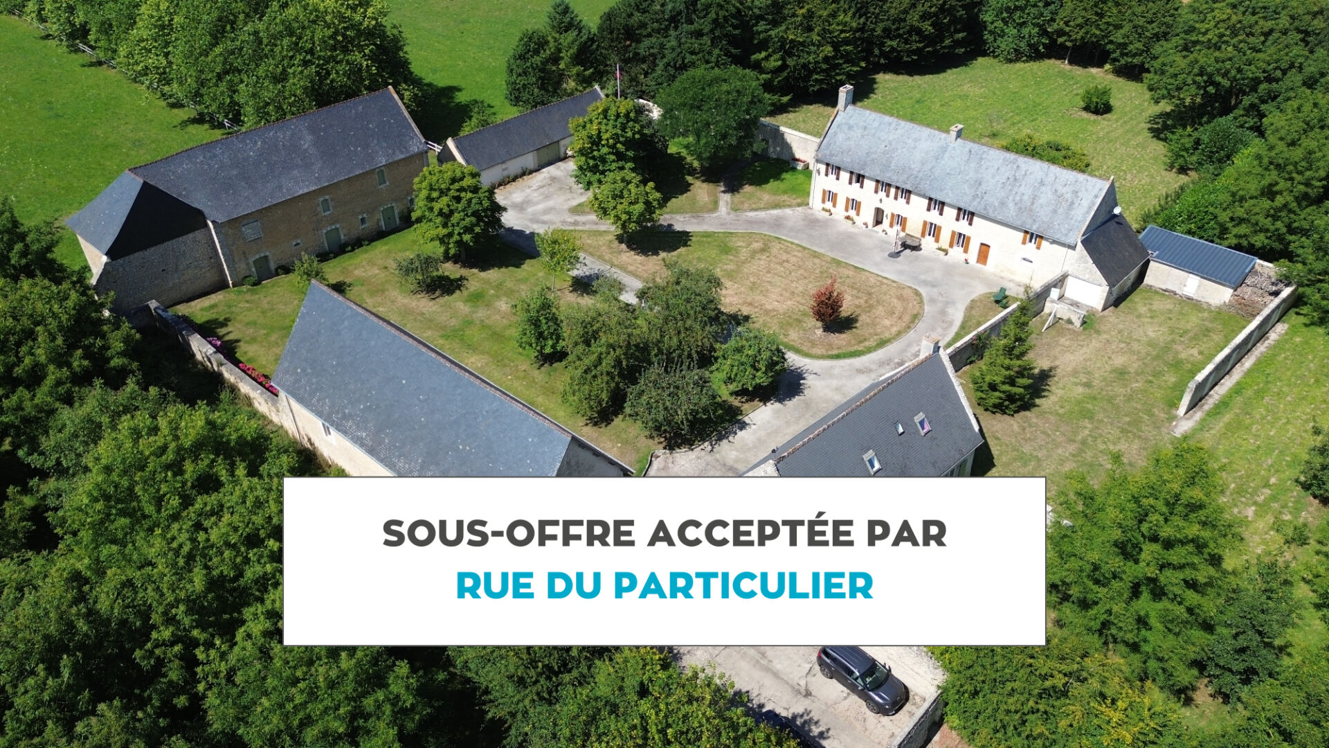 DOMAINE AVEC 2 HABITATIONS ET 3 DÉPENDANCES - 4,5 HA - 7 KMS BAYEUX NORD-OUEST