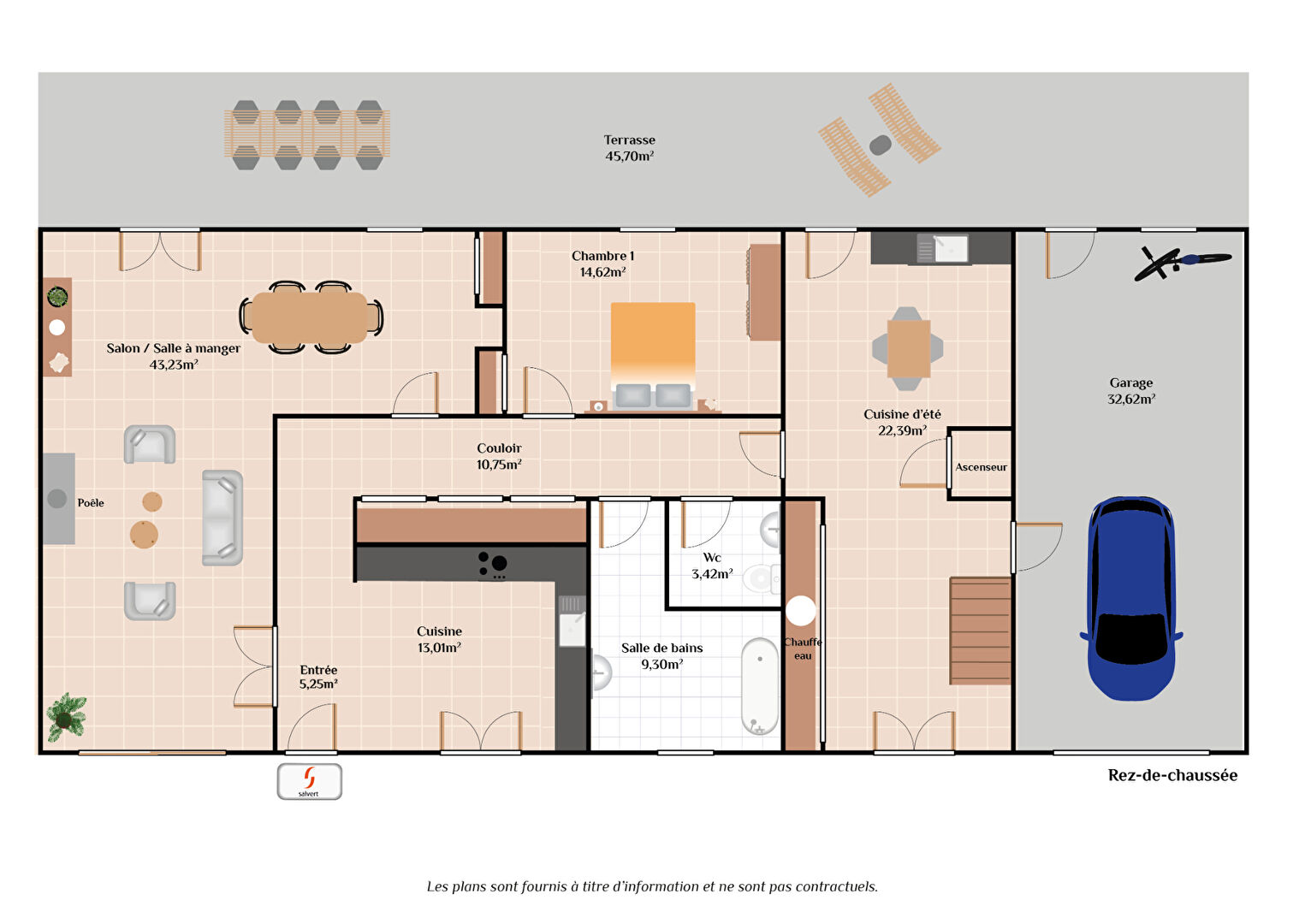 Photo A vendre, Maison, Saint Victor, 5 pièces, jardin, Accès PMR image 2/6