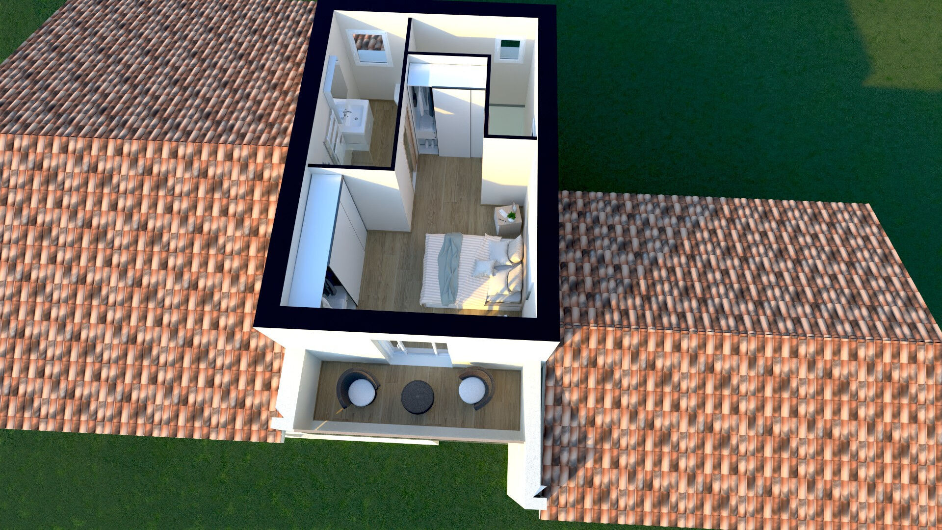 Photo VILLA À RÉNOVER GRAND POTENTIEL AVEC SOUS-SOL ET VUE MER TERRAIN 1400M², DANS UN DOMAINE AUX ISSAMBRES image 3/3