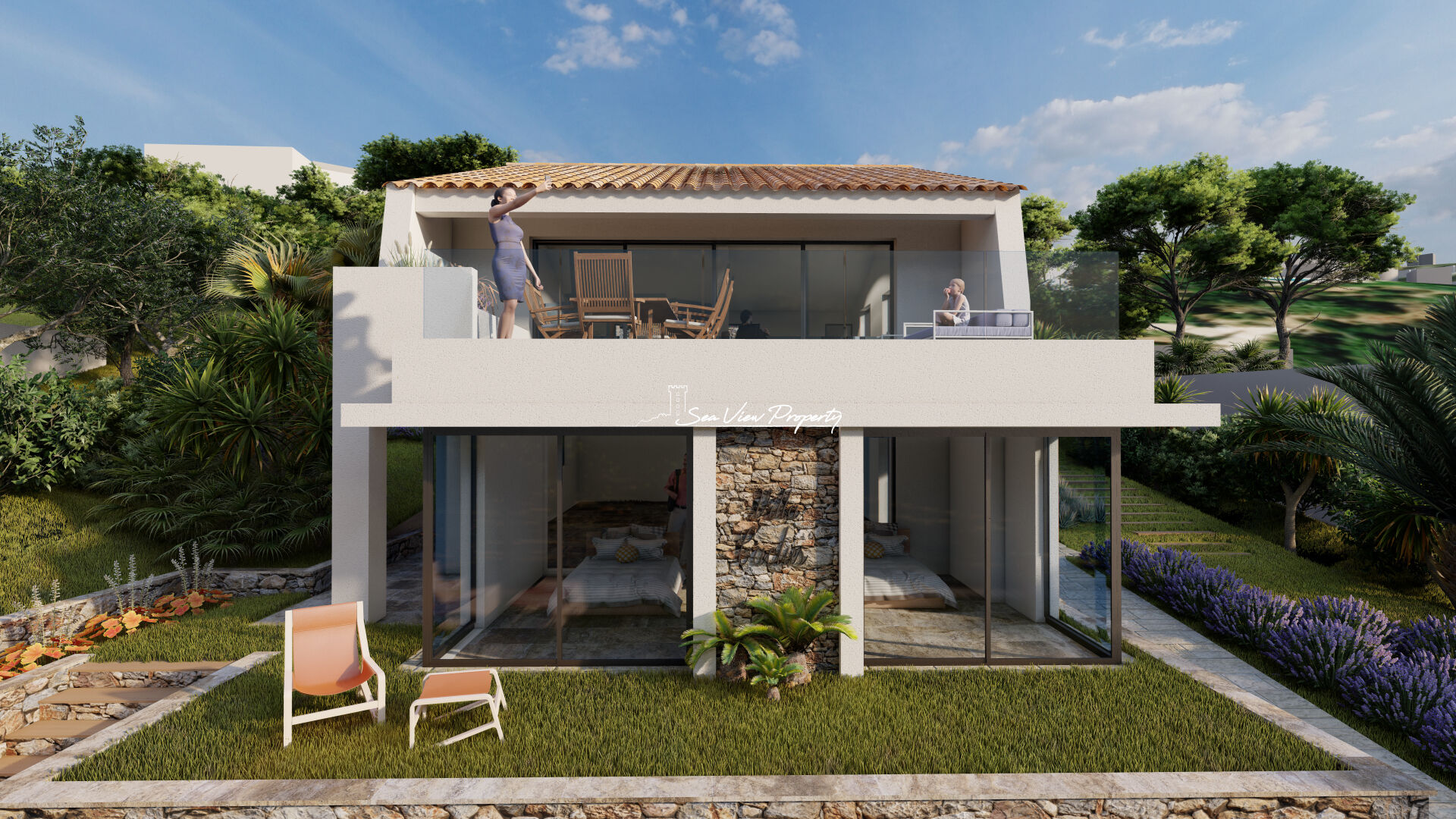 Photo A VENDRE VILLA NEUVE VUE MER 4 CHAMBRES PISCINE PARKING PLAGES A PIED LES ISSAMBRES image 2/6