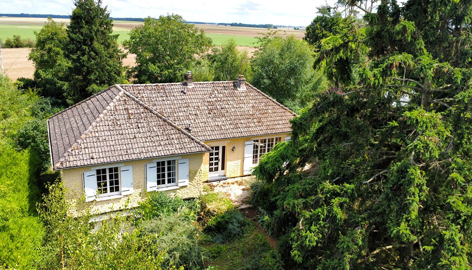 Pavillon lumineux avec superbe jardin arboré