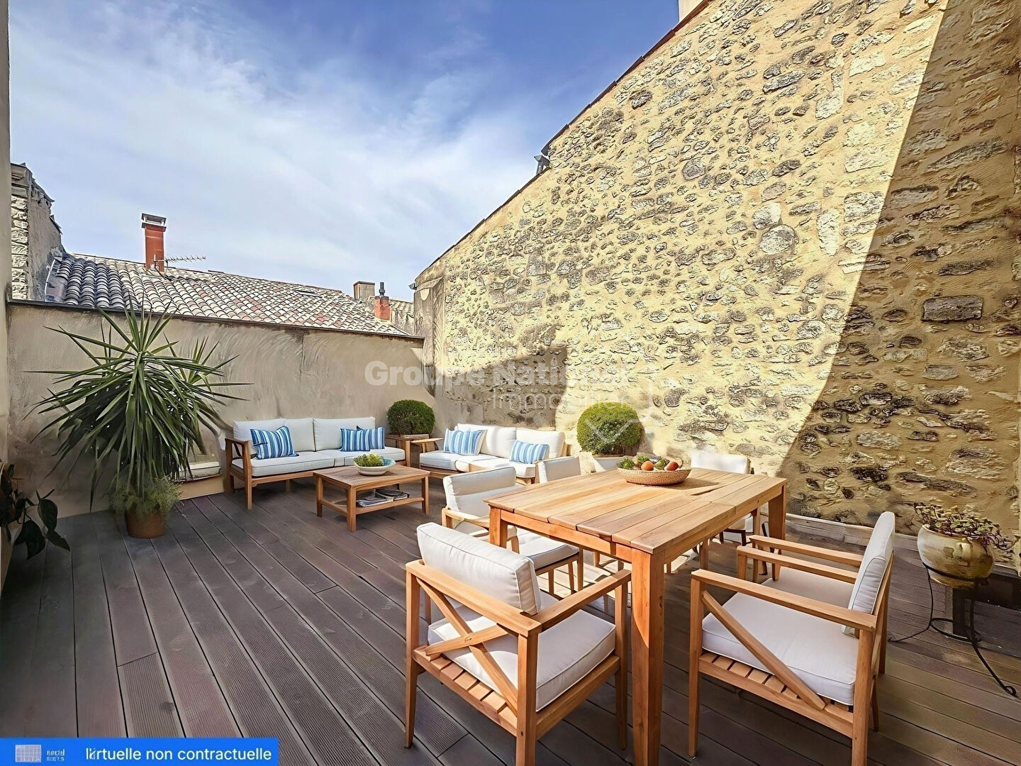 Magnifique Appartement 85m² Saint Restitut 4 pièce(s) , 3 chambres ,Grande Terrasse