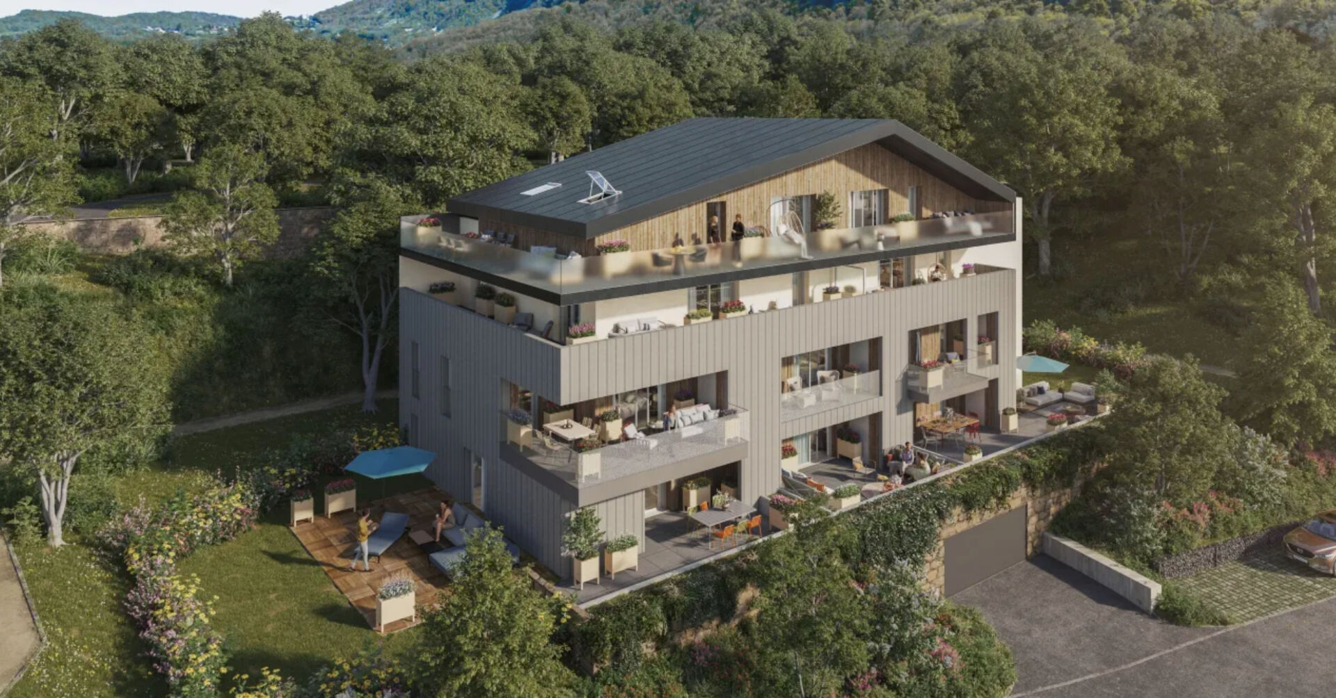 Appartement T3 avec garage / Domaine de la Croix à Saint Alban Leysse