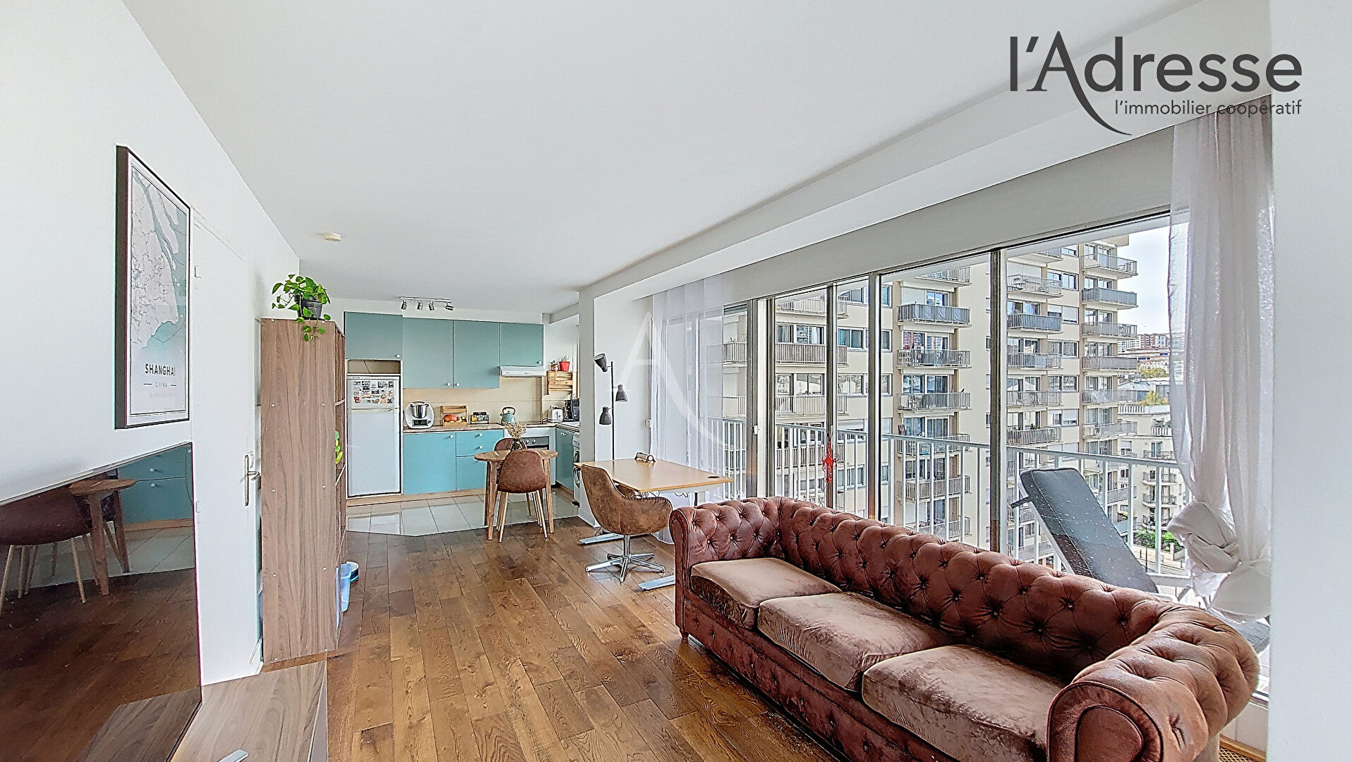 Photo PUTEAUX/CENTRE 2 pièces de 47 m² avec balcon 13m², parking et cave image 1/6