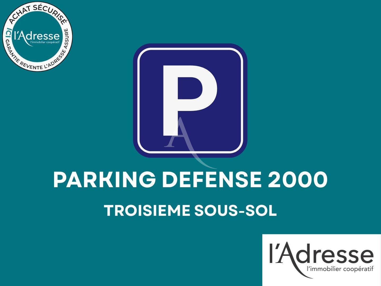 Photo PUTEAUX/ DEFENSE Place de parking en sous-sol au -3 image 1/3