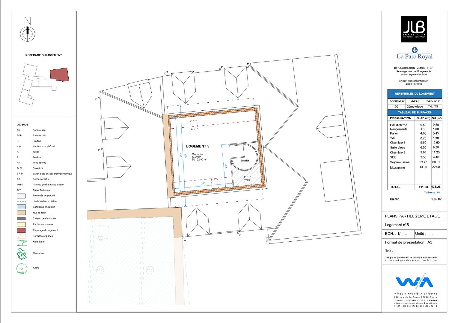 Photo Appartement Loches 4 pièce(s) 111.68 m2  - Triplex image 3/6