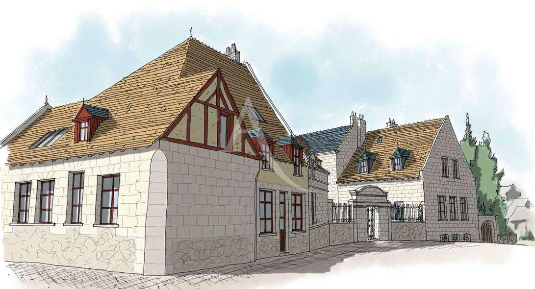 Appartement Loches 2 pièce(s) 55.28m2 LC et 100m2 au sol -