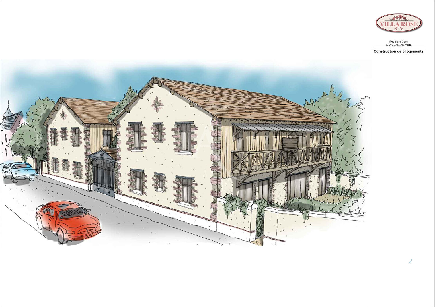 Appartement Neuf - Ballan Mire 3 pièce(s) 55.67 m2  Balcon et parking