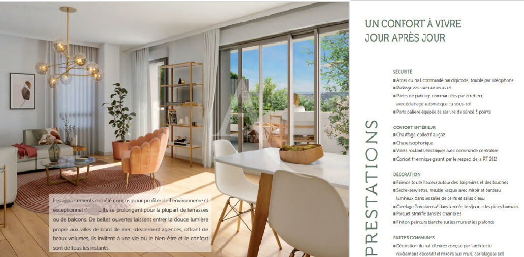 Photo Appartement de type 2 de 46,50m² avec grande terrasse dans le centre de St Nazaire image 3/4