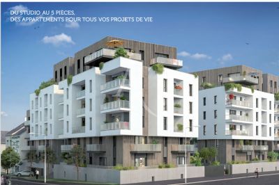 Appartement de type 4 de 81,90m² avec terrasse et balcon dans le centre de St Nazaire