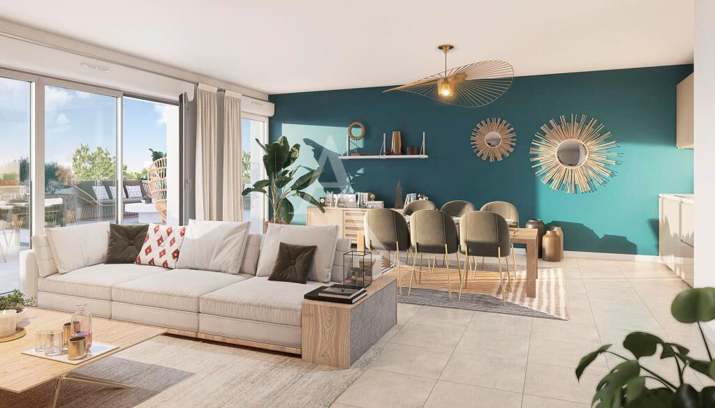 Photo Cadre verdoyant pour ce T4 avec terrasse à 1000m de l'hippodrome du Petit Port image 5/5