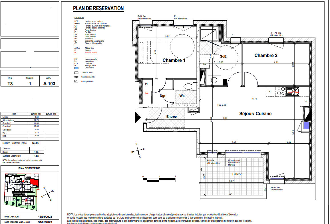 Photo Appartement de type 3 avec balcon sur Carquefou à 5 min à pied du centre ville image 2/4