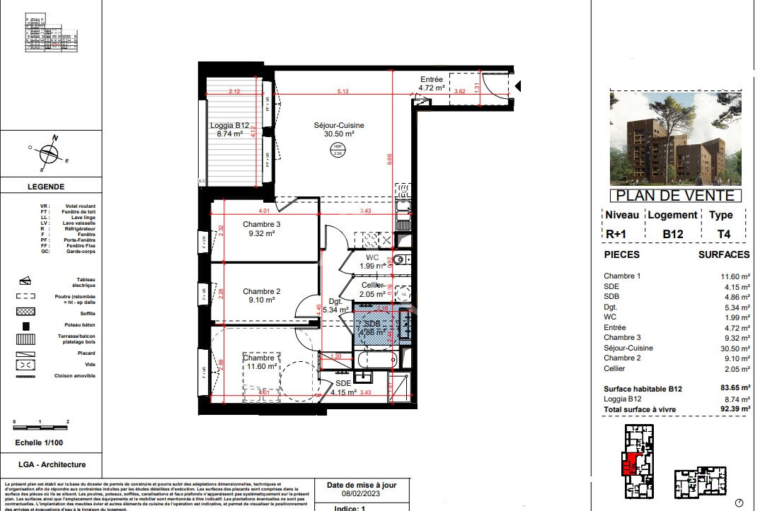 Photo T4 à vendre  Quartier Belle Beille à ANGERS - LIVRAISON SOUS 6 MOIS image 3/3