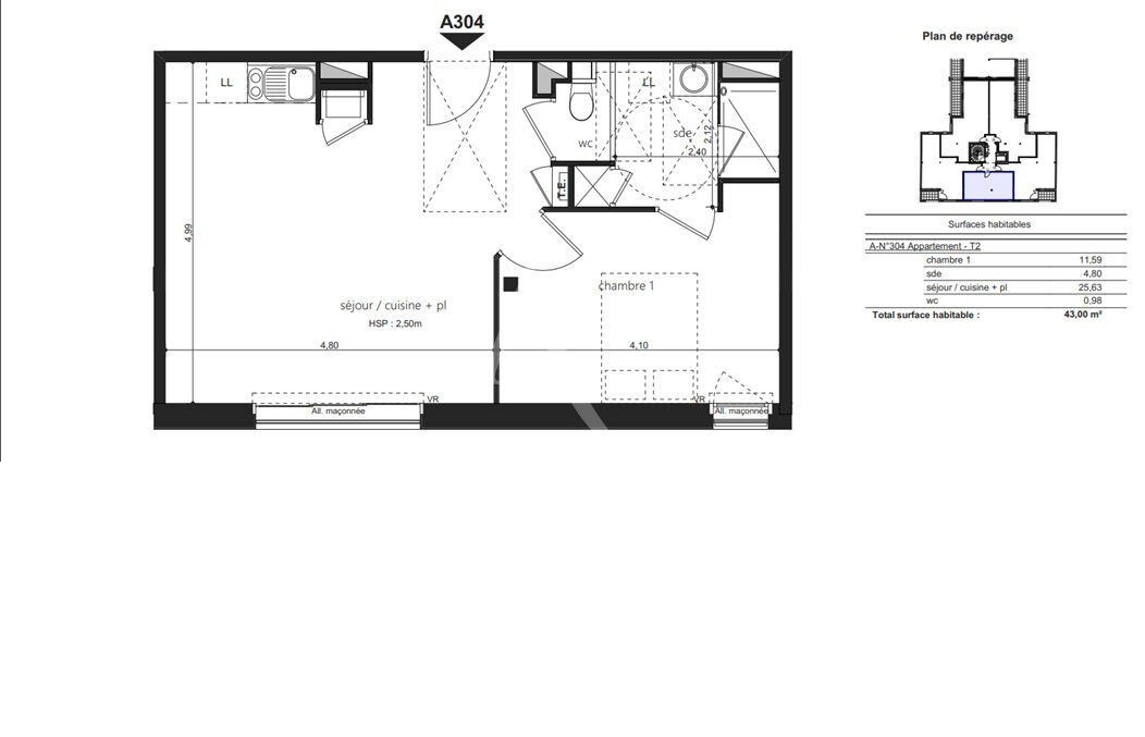 Photo LAVAL plein centre ville Appartement  T2 neuf  43m² image 2/3