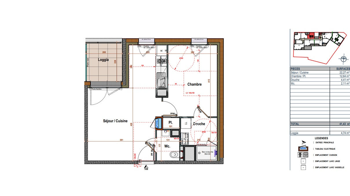 Photo Appartement T2 avec beau balcon Angers - les justices image 2/3