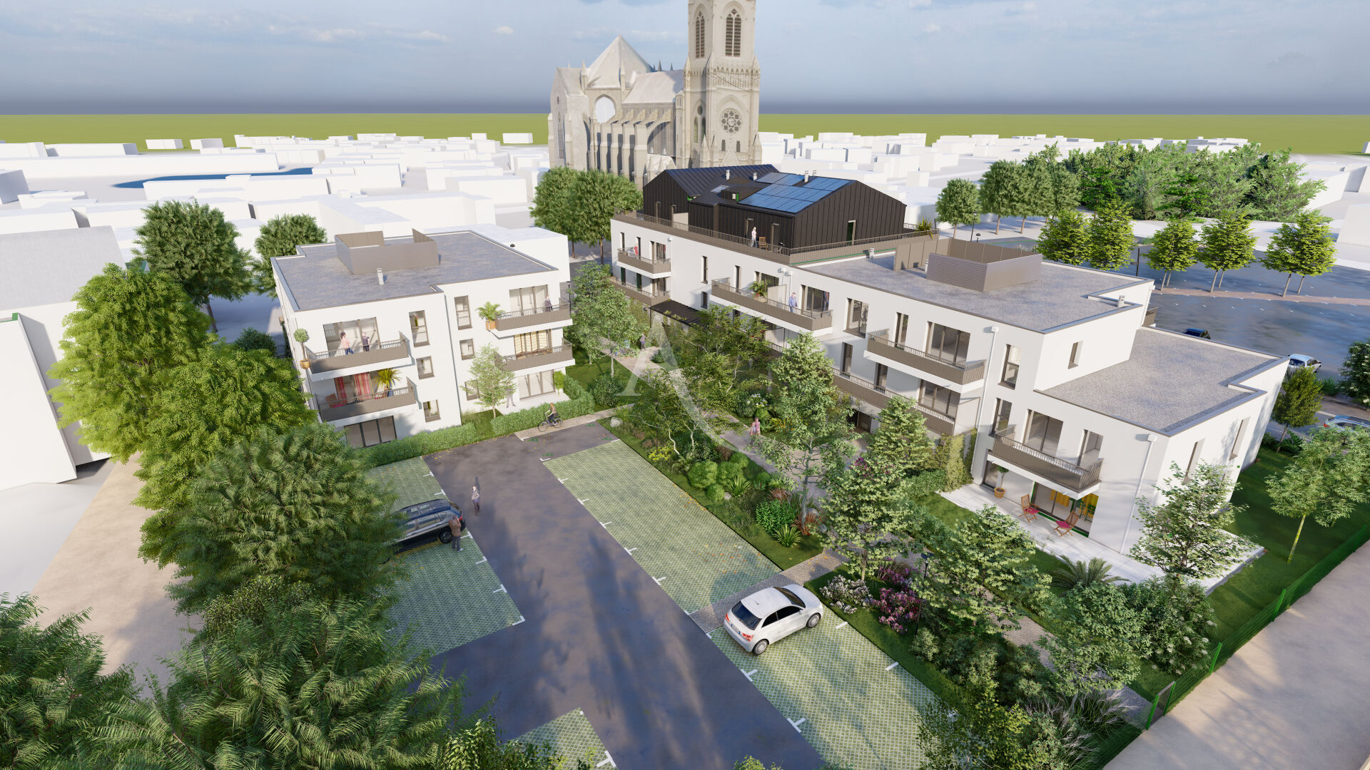 A VENDRE Appartement de type 4 en plein bourg de Saint Sylvain  d'Anjou
