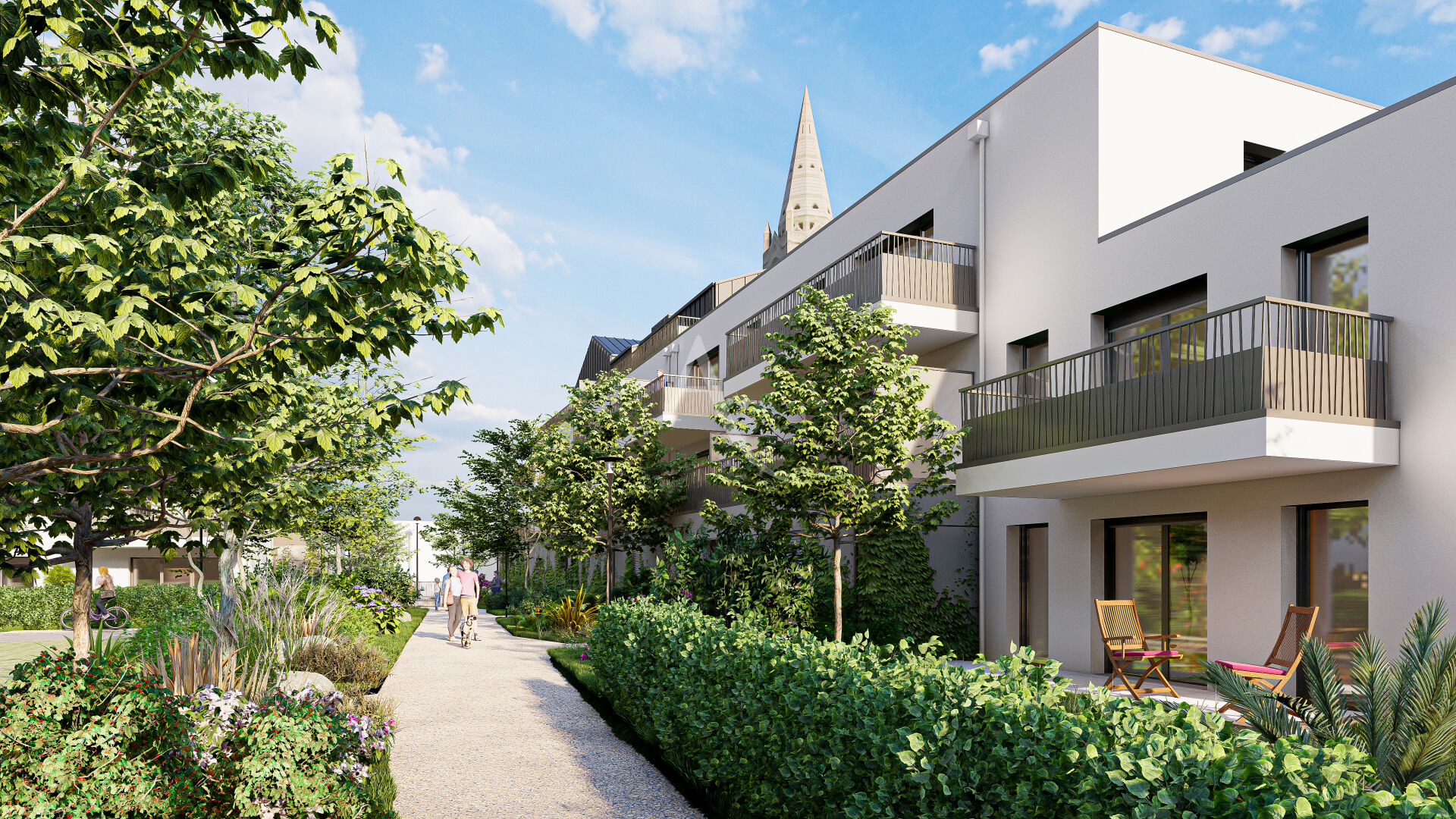A VENDRE Appartement de type 3 en plein bourg de Saint Sylvain  d'Anjou