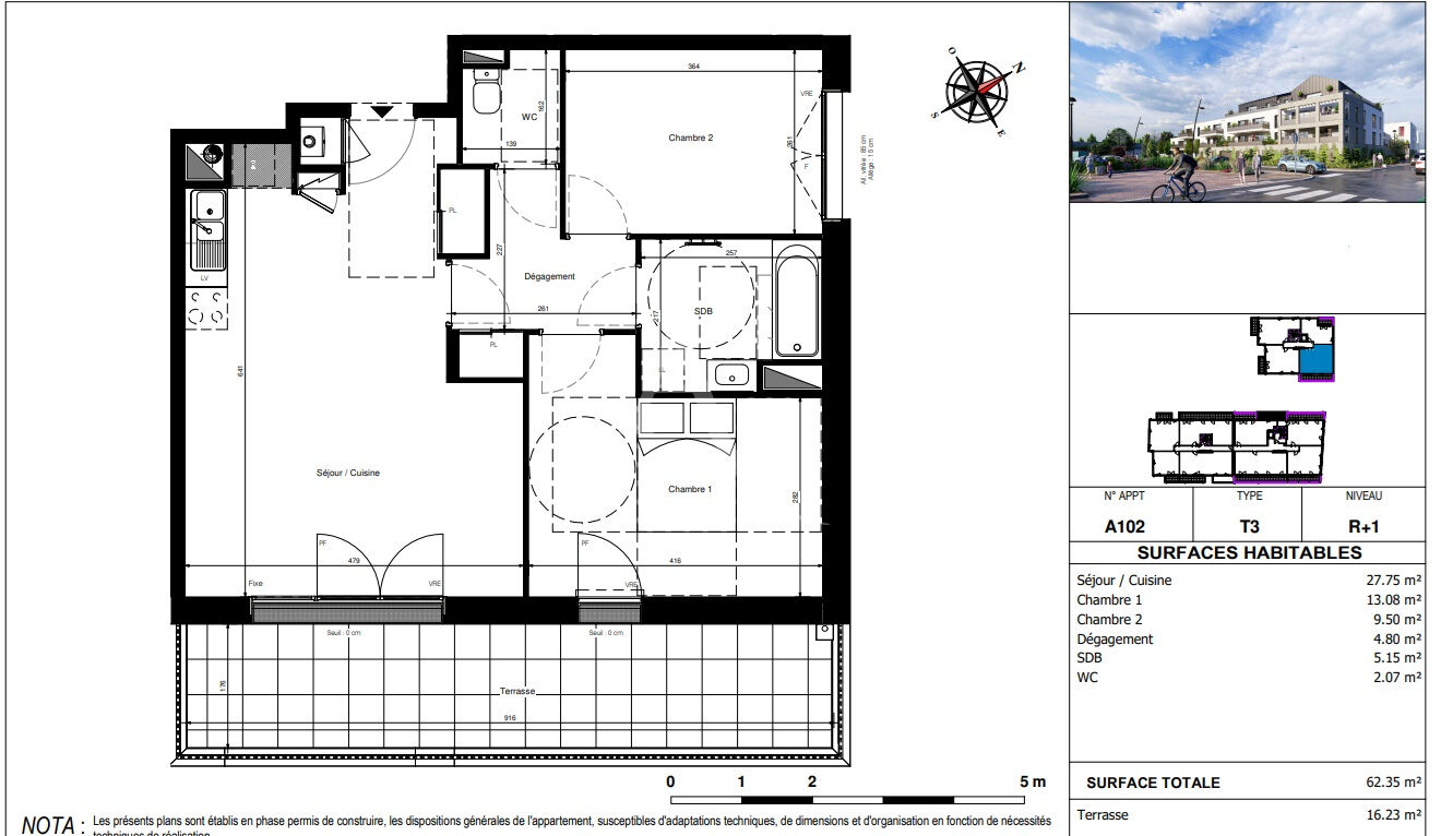 Photo A VENDRE Appartement de type 3 en plein bourg de Saint Sylvain  d'Anjou image 2/6