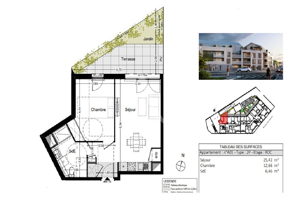 Photo A VENDRE T2  avec terasse et jardin Quartier de la MADELEINE à ANGERS image 2/6