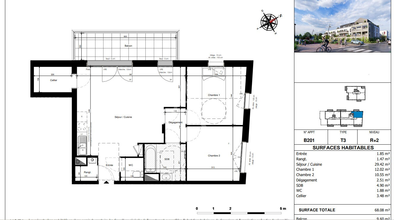 Photo A VENDRE Appartement de type 3 en plein bourg de Saint Sylvain  d'Anjou image 2/6