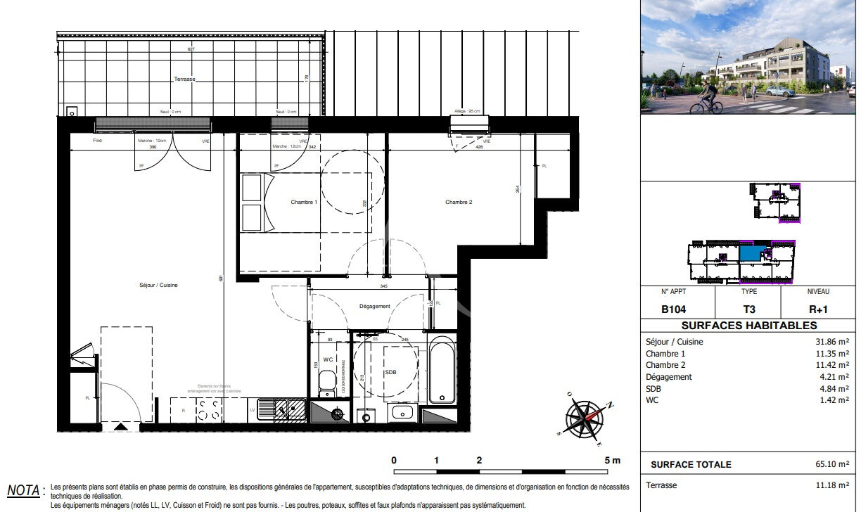 Photo A VENDRE Appartement de type 3 en plein bourg de Saint Sylvain  d'Anjou image 2/6