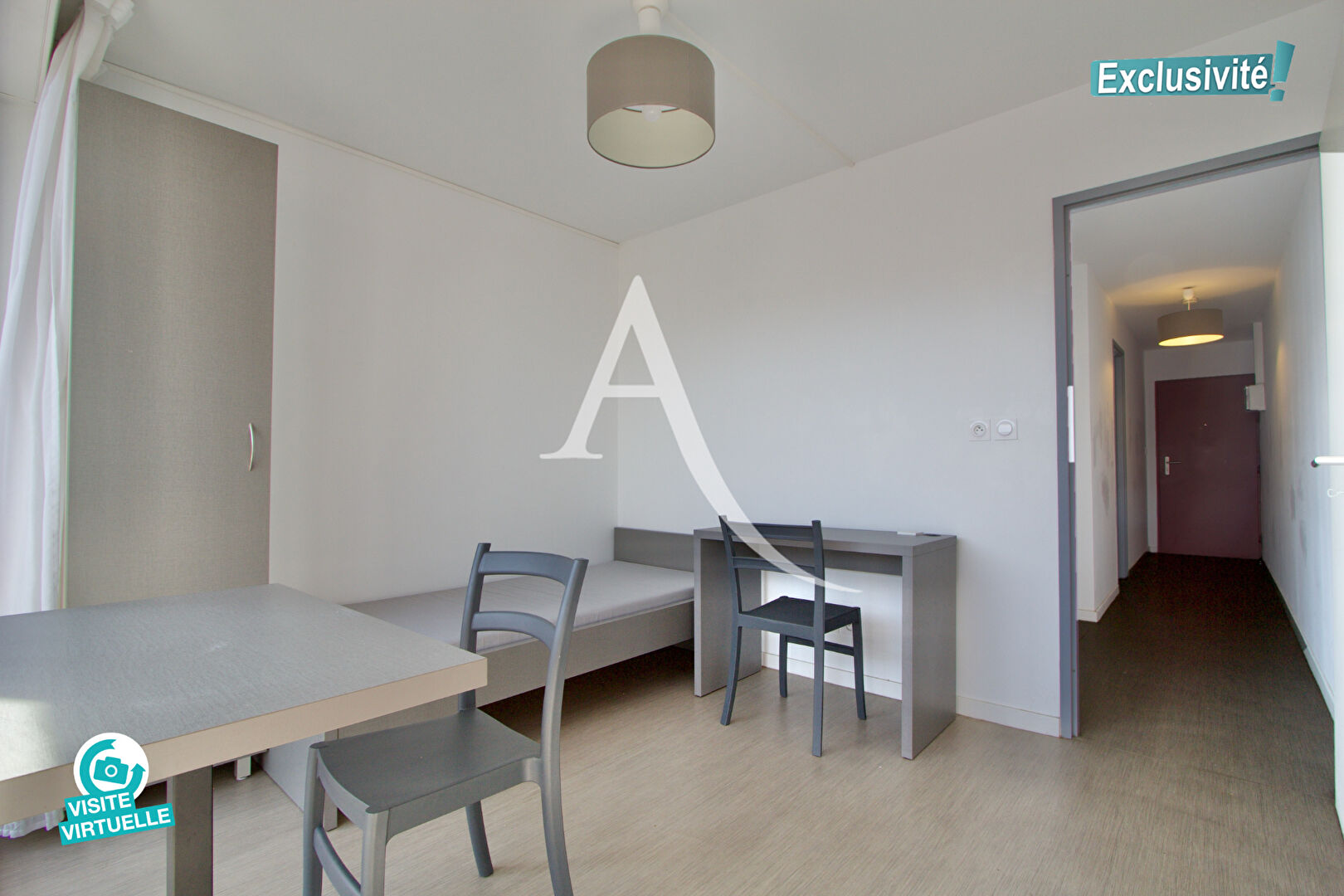 MONTPELLIER - RÉSIDENCE ÉTUDIANTE RÉNOVÉE EN 2016 - QUARTIER VERT-BOIS - T1 - 28,44 M2 CARREZ -1 CHAMBRE - 1 BALCON 3M2.