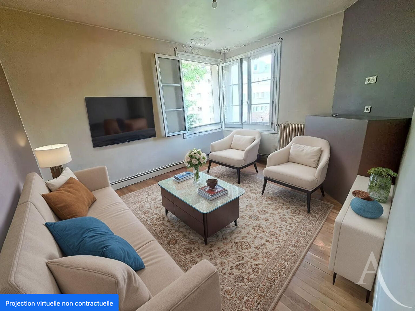 Appartement F2 idéalement situé au centre ville de Mantes-la-jolie