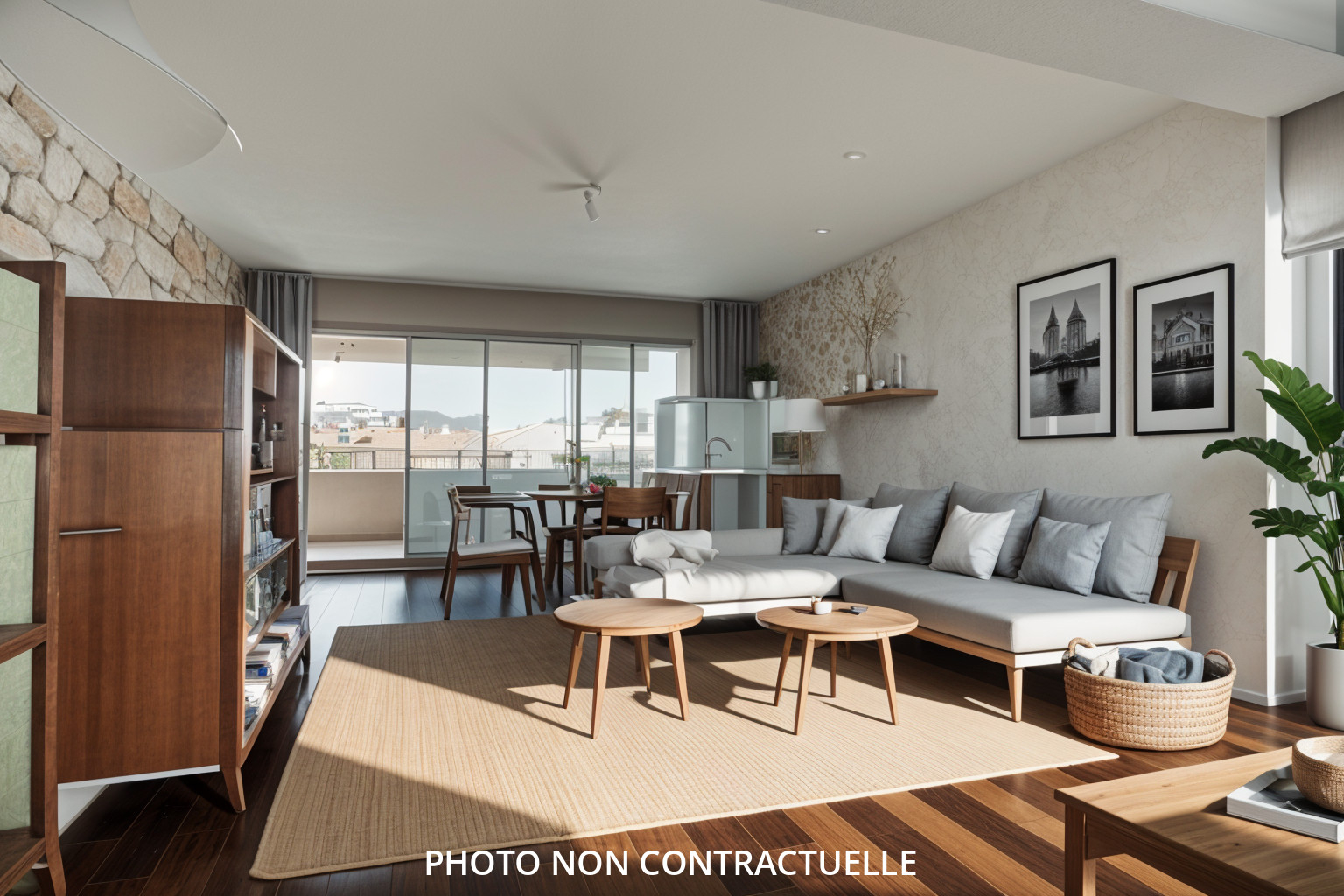 Photo MARSEILLE 8 - SECTEUR VELODROME / PALAIS DES CONGRES , APPARTEMENT  TRAVERSANT, LUMINEUX , DEUX BALCONS, ASCENSEUR, DEUX CHAMBRES - image 3/6