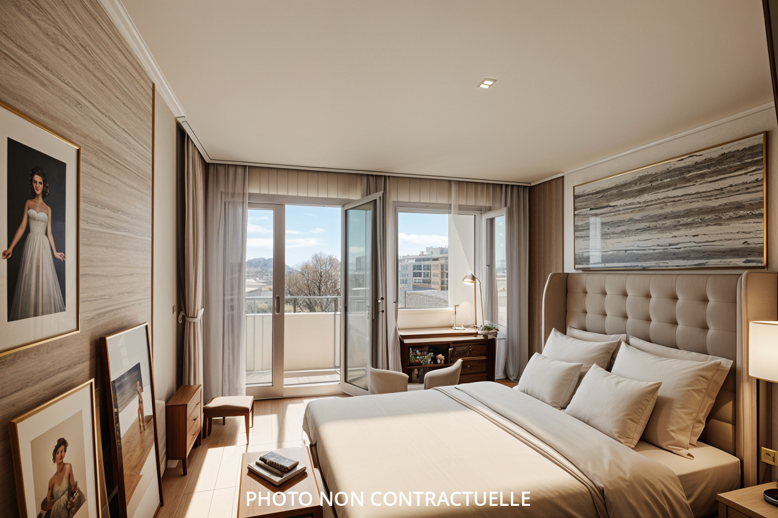 Photo MARSEILLE 8 - SECTEUR VELODROME / PALAIS DES CONGRES , APPARTEMENT  TRAVERSANT, LUMINEUX , DEUX BALCONS, ASCENSEUR, DEUX CHAMBRES - image 5/6